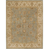 Dharma Oriental Area Rug in Light Blue/Ivory