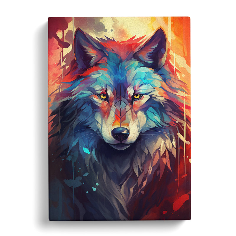 Wolf Futurism - Wrapped Canvas, 60cm H x 40cm W x 3cm D