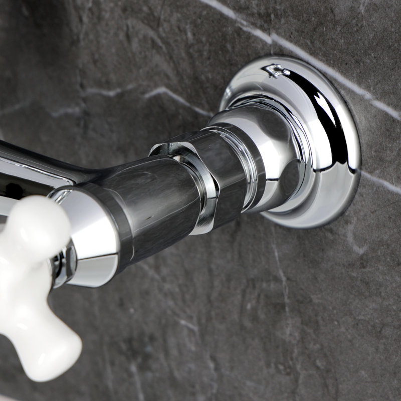 Robinet de cuisine mural Kingston, Chrome poli