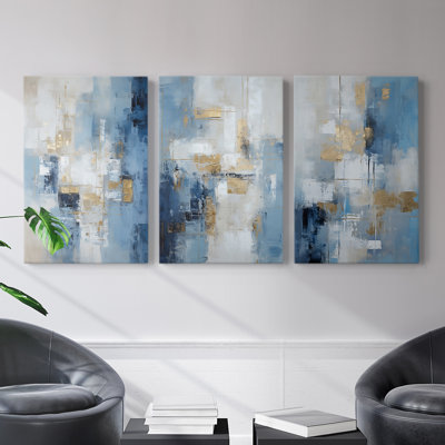 Abstract  Series  CLXXVIII  -Premium Gallery Wrapped Canvas Set -Ready to Hang