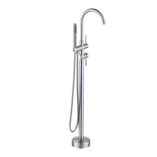 Robinet de baignoire sur pattes à poignée simple