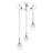 3 - Light Silver LED Cluster Pendant