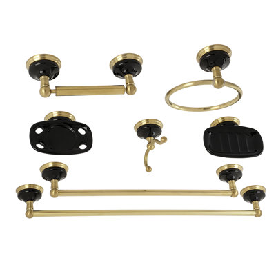 Water Onyx 7 Piece Bathroom Hardware Set