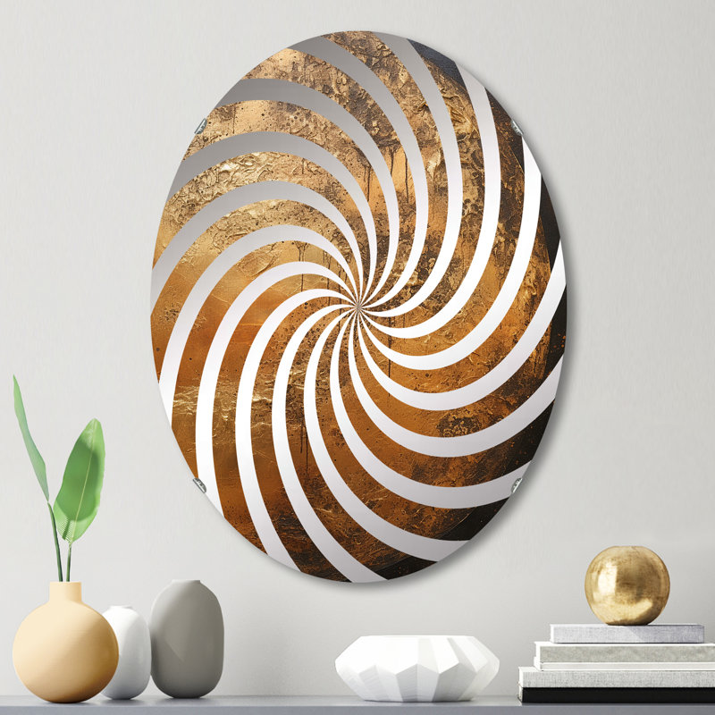 Faisceau de lune bronze - miroir décoratif Vortex-MIR116209-Ovale, L 20 po x H 30 po