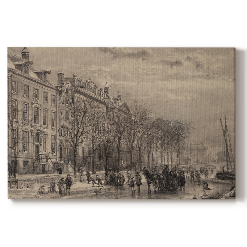 Paysage rétro CCXXX-III, H 9 po x l 13 po x P 1,5 po, Toile tendue