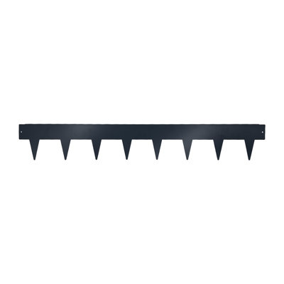 Metal Lawn Edging Garden Border With Pegs 15cm High - 5 Pieces