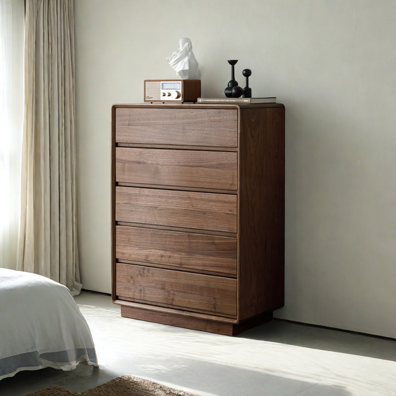 Commode d'appoint en bois massif Montisha