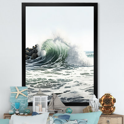 Mouvement de vagues océaniques I, reproduction sur toile