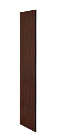 Panneau latéral sans capot incliné, H 76 po x l 18 po x P 0,75 po, Acajou