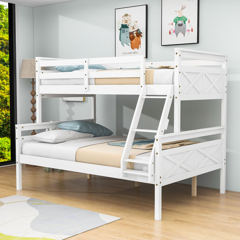 Badley Kids Twin Over Full Bunk Bed, White
