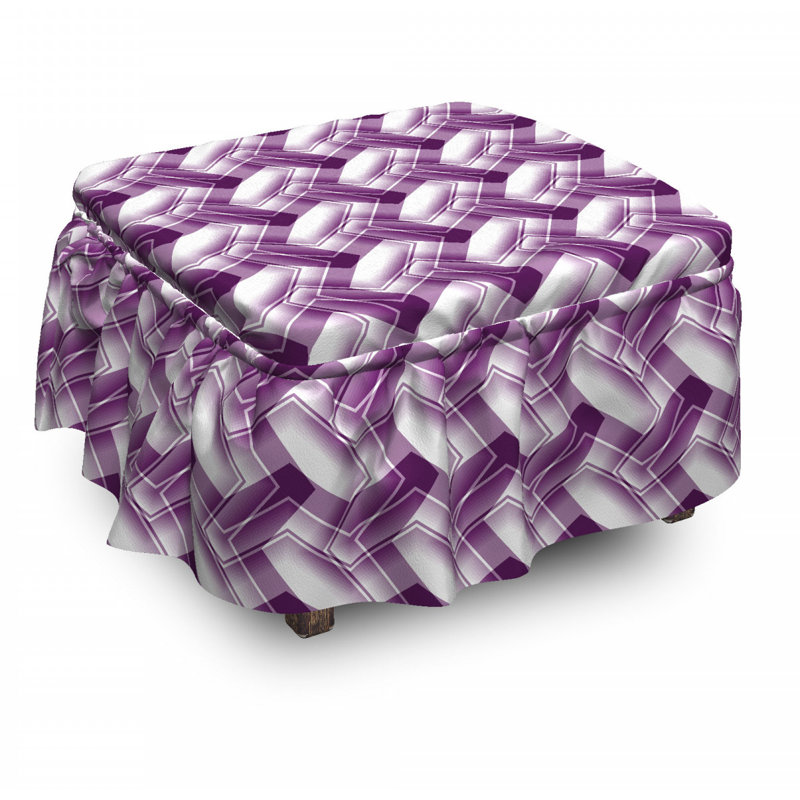 Box Cushion Ottoman Slipcover