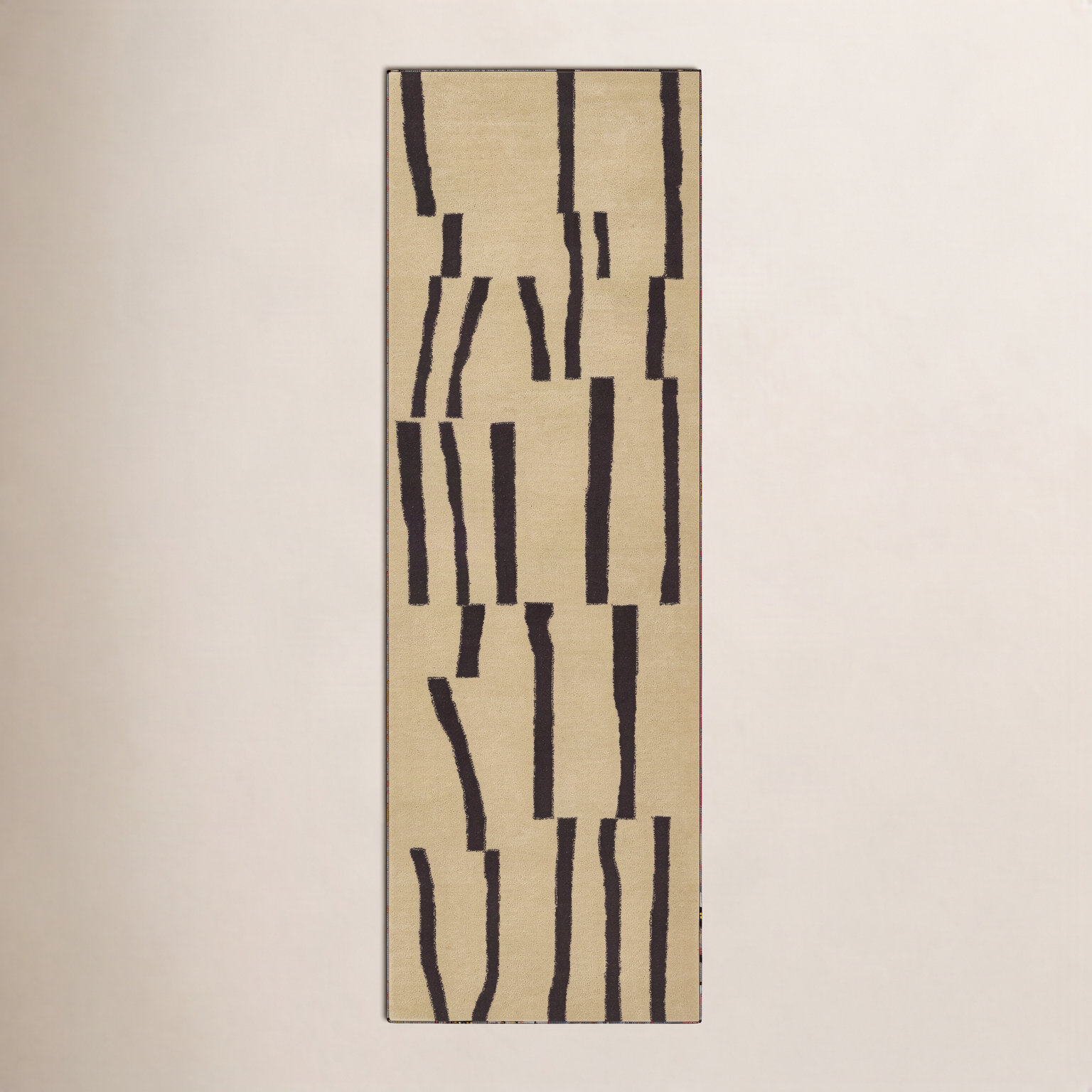 Austin Ivory Brown Hand-Tufted Wool Rug, Runner 2'6" x 8'