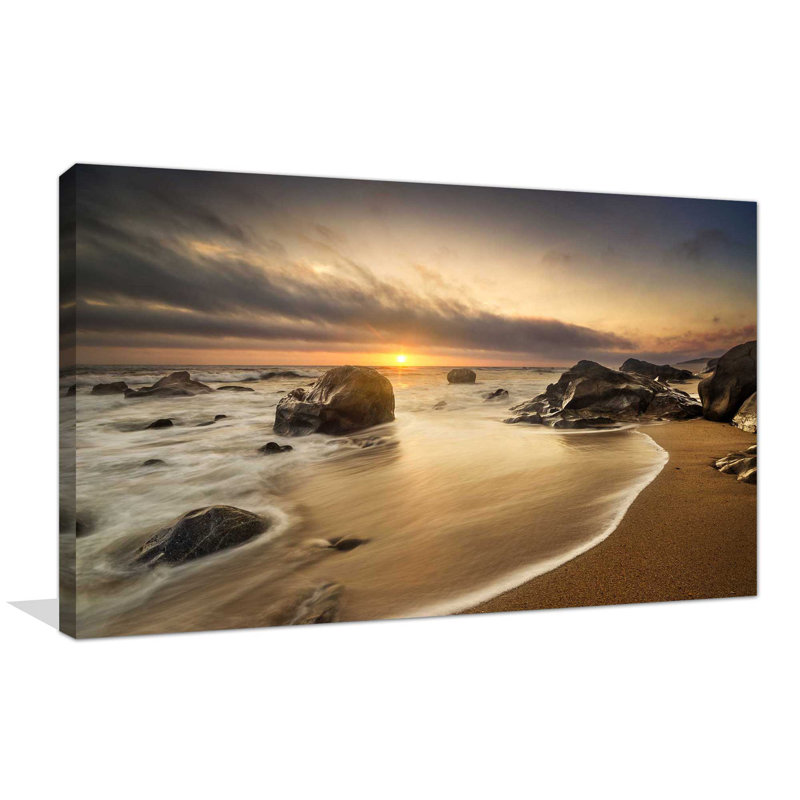 «Surf and Sand», impression sur toile tendue, H 18 po x l 30 po x P 1 po