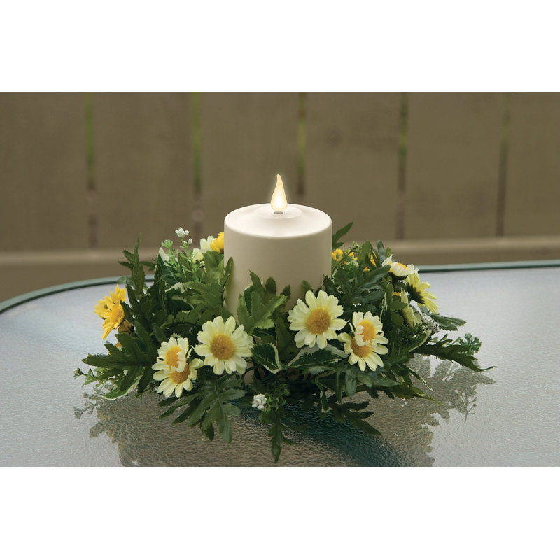 Bougie chaude sans flamme à DEL chaude, H 6 po x l 3,13 po x P 3,13 po