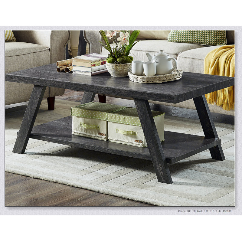 Table basse Athens, Gris anthracite, Beige