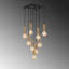 Lustre unique à niveaux 9 lumières Ceira