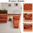 Compression Mahjong Sofa,Convertible Floor Sofa Bed,DIY Boneless Modular Sectional Sofa,No Assembly Required,Circle Fleece Fabric,Oversized 2 Seater With 2 Pillows,Orange-601837317
