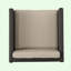 Fauteuil club de 23,5 po Ellguth