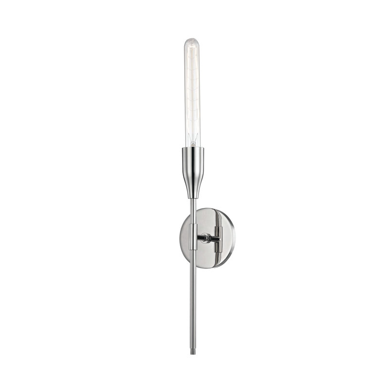 Ronal Armed Sconce, Polished Nickel