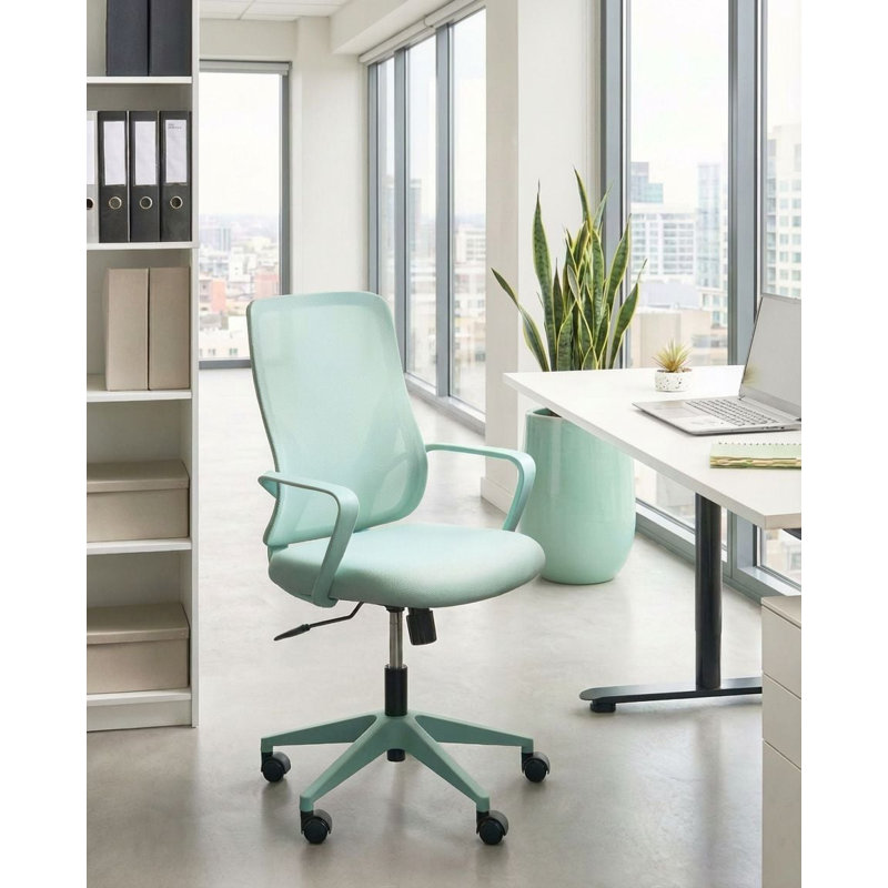 Mesh Office Chair, Green, Green