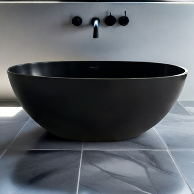 Freestanding Soaking Solid Surface Bathtub