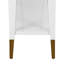 Two Tier Tapered Leg Console With Antique Brass Foot Caps-890817704
