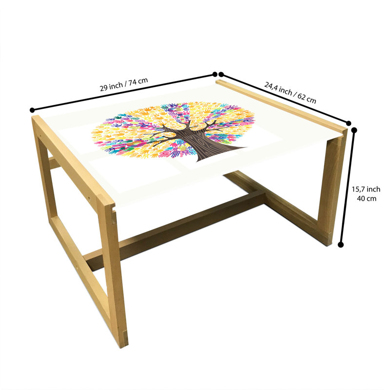 Jakeyla Sled Coffee Table, 62cm H x 74cm W x 40cm D