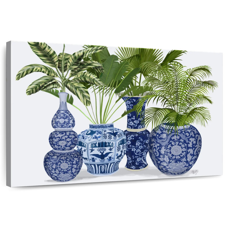 Vase Harnek Chinoiserie, groupe I, H 20 po x l 30 po