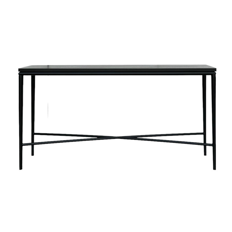 Cole Metal Framed Black Console Table