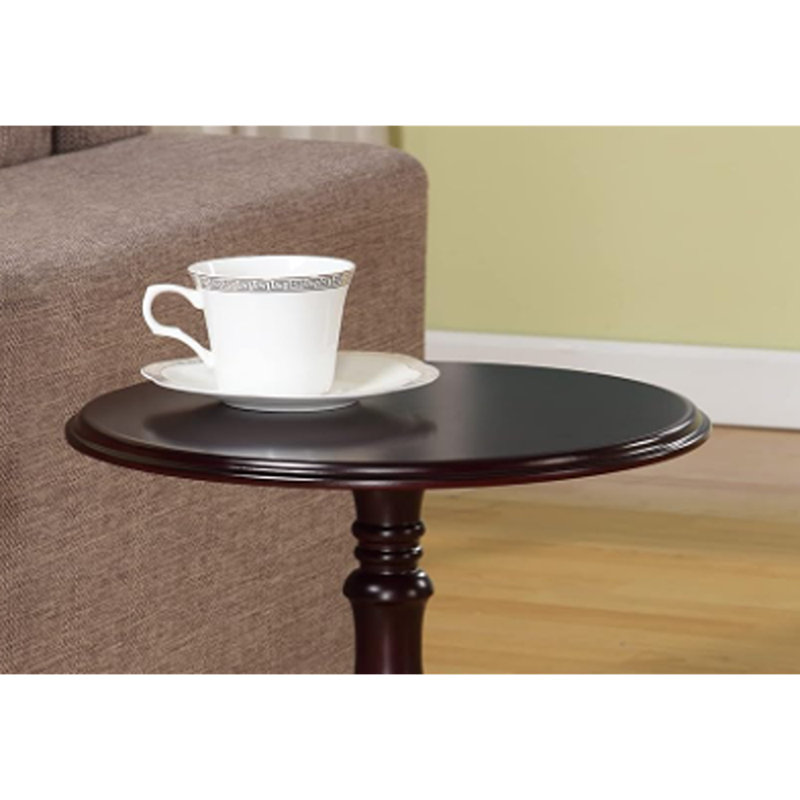 Table de bout d'appoint en bois de cerisier foncé