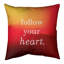 Housse de coussin à main manuscrite follow your cardiaque-495265894-495376366