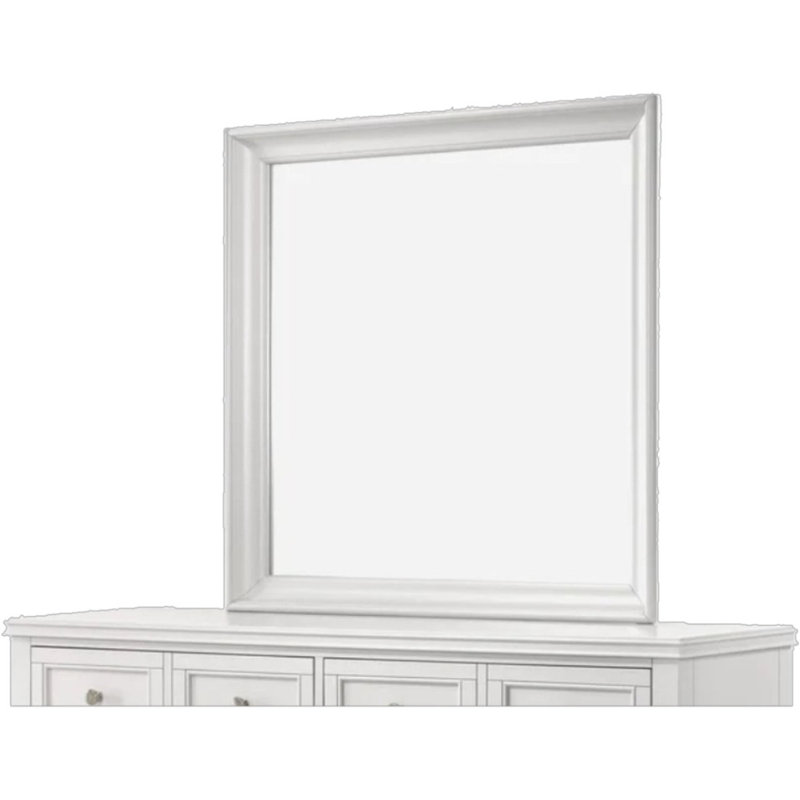 Miroir carré blanc, Blanc