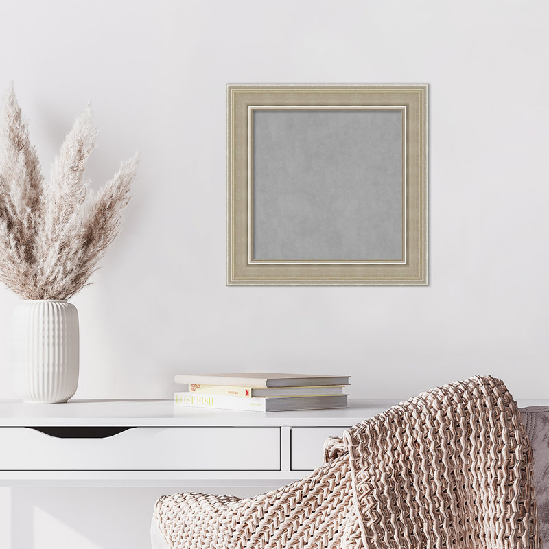 Tableau magnétique à cadre argenté Mezzo, H 16 po x l 16 po