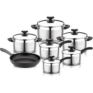 YBM Home Korkmaz 9 - Piece Stainless Steel Cookware Set