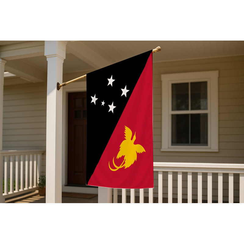 Drapeau de la Papouasie-Nouvelle-Guinée - drapeau extérieur, 24" H x 36" W
