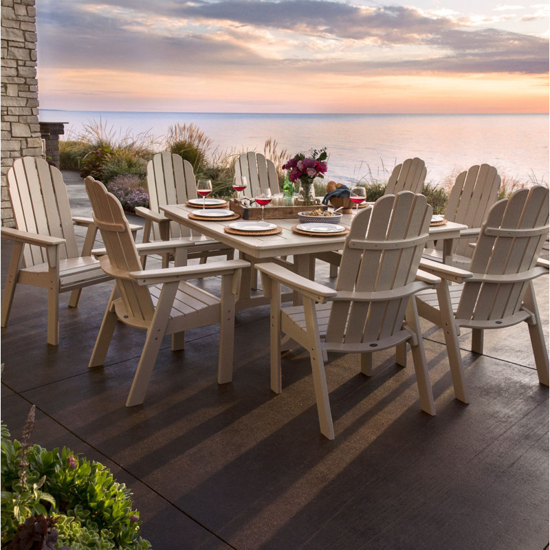 Ensemble repas 9 pièces Vineyard Adirondack, Sable, Sable