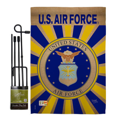 Double Sided 18.5'' H x 13'' W Polyester Flag Set