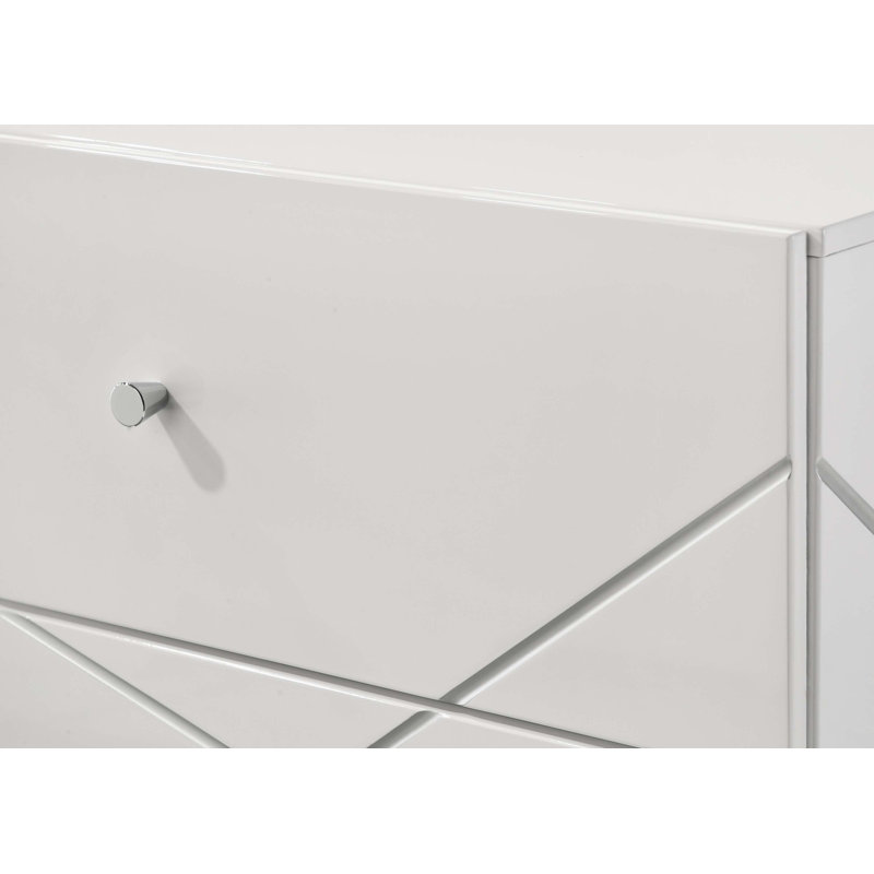 Table de chevet contemporaine 1 pièce à 2 tiroirs