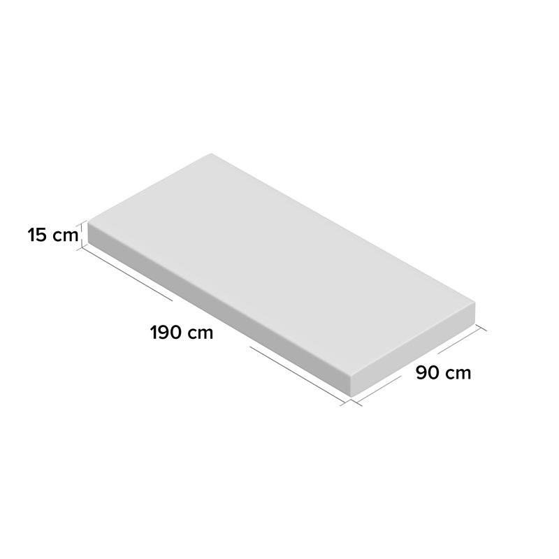 Symple Stuff Foam Mattress, Single (3')