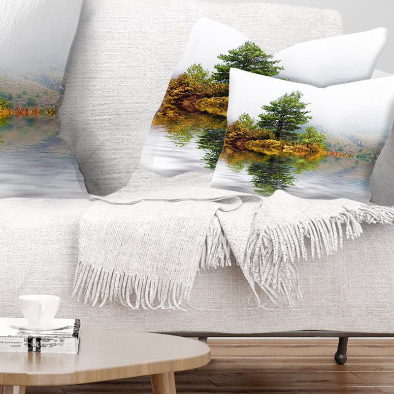 Reversible Throw Pillow, 12" H x 20" W