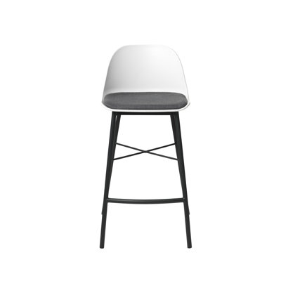 Galata Upholstered Counter Stool with Metal Frame