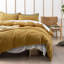 Dorella Striped Yarn Dyed Washed Cotton Chambray Duvet Cover Set-1741680780-1613774643
