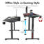 166.4cm W Height Adjustable Rectangular Computer Desk