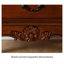 American Country Style Birch Wood Carved Accent Chest