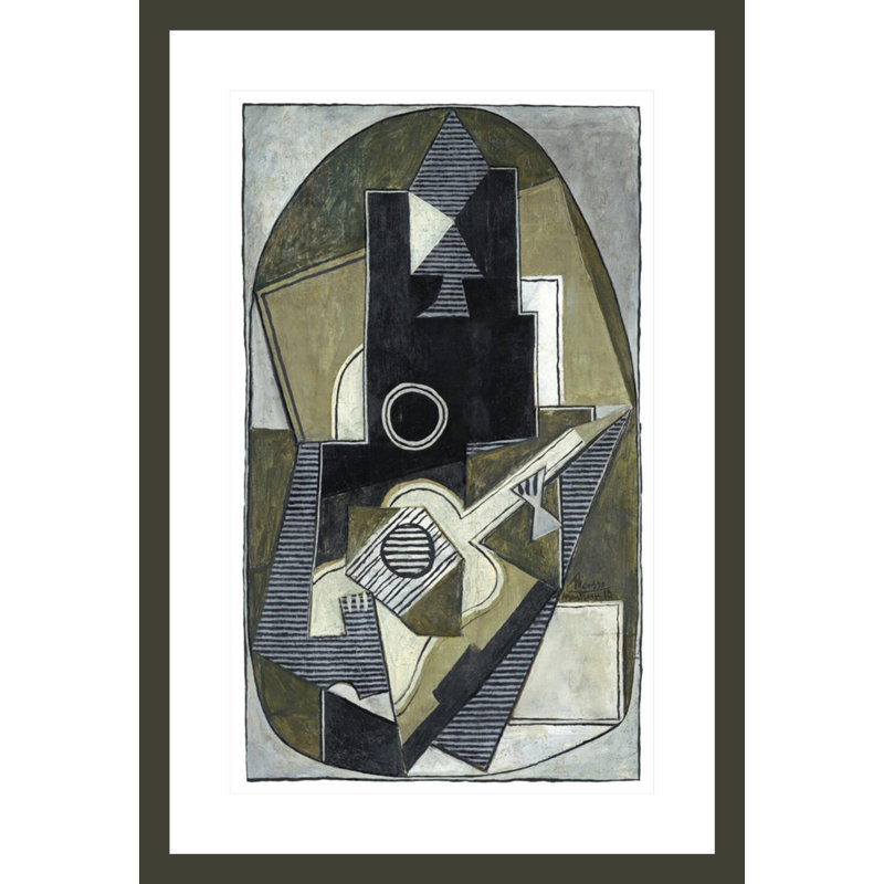 «L'Homme a la Guitare» par Pablo Picasso, impression giclée sur cadre, H 29,5 po x l 20,18 po