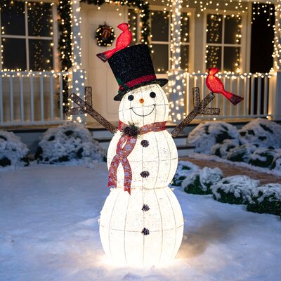 Cotton Snowman Lighted Display -  Joiedomi, 30198