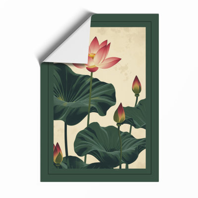 Lotus Bloom Botanical - Framed Print