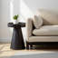 Blandon 16" Round Mango Wood End Table, Black