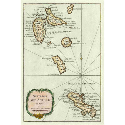Petite carte des îles Antilles I