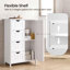 Armoire de rangement Manhattan Floor, armoire autoportante, avec 4 tiroirs, tablette ajustable-64361596-47042155